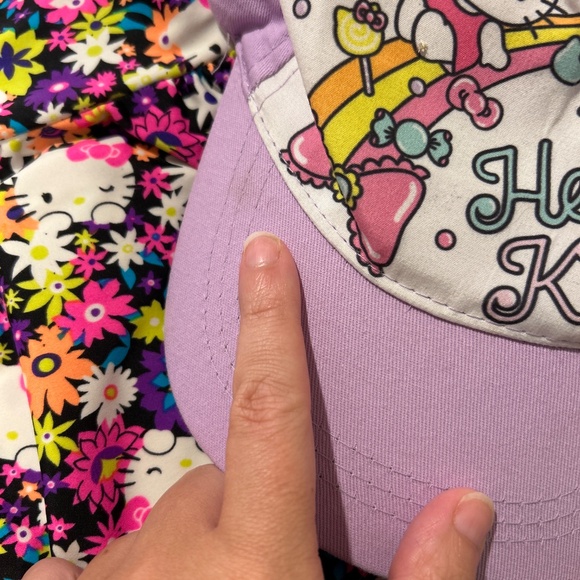 Hello Kitty Girls Swimsuit Bikini Tankini M 7 / 8 - Picture 3 of 7